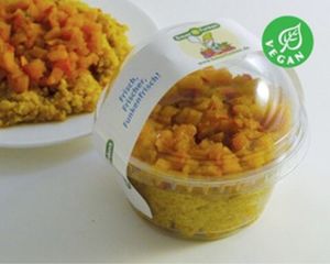 This vegan dessert with pumpkin and quinoa is among the innovations on show at Anuga in Cologne this year.